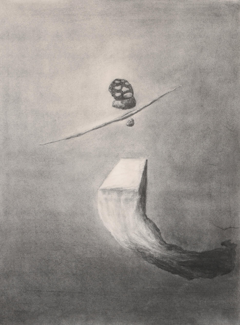 Gog and Magog II Charcoal on paper 60x46