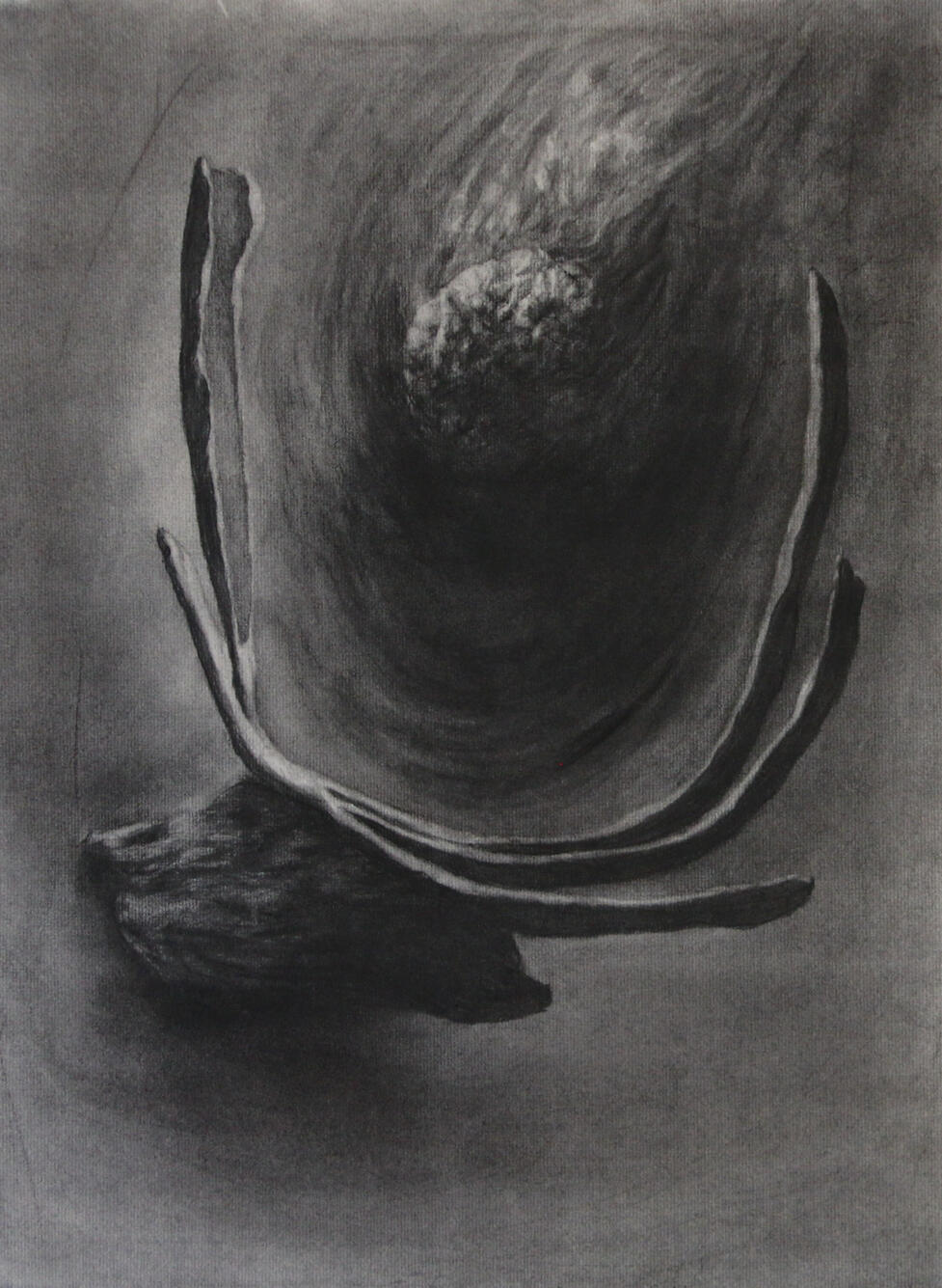 Gog and Magog I Charcoal on paper 60x46