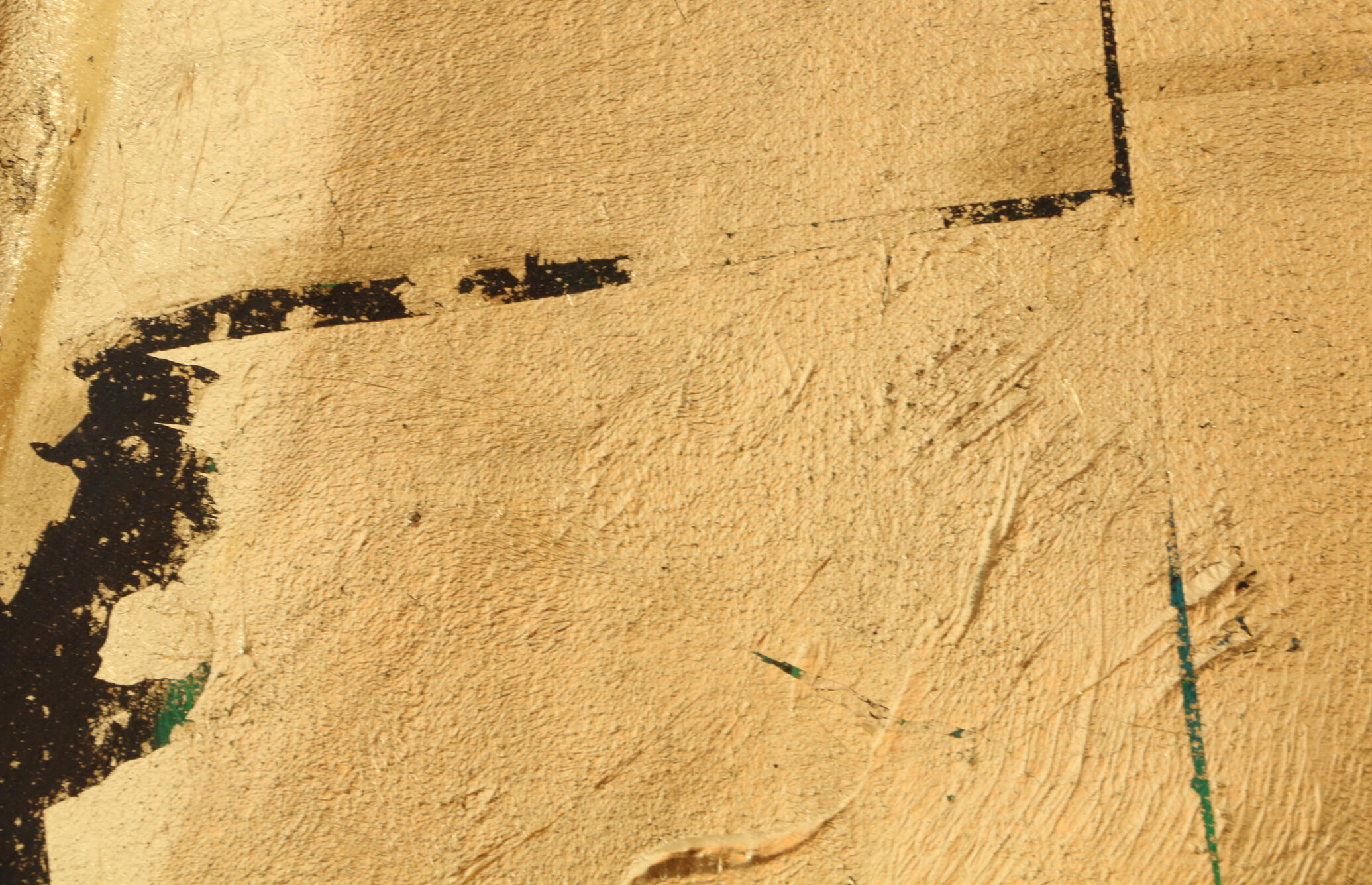 Shaped canvas, detail